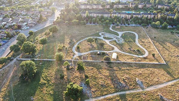 Vista Arboreto dron mapas de estado hidrico